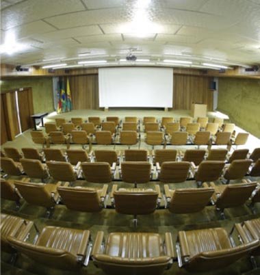 Palestras no Auditório da Celulose Riograndense